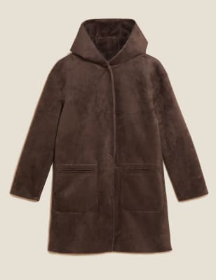 Reversible Monogram Trim Shearling Coat - Ready to Wear