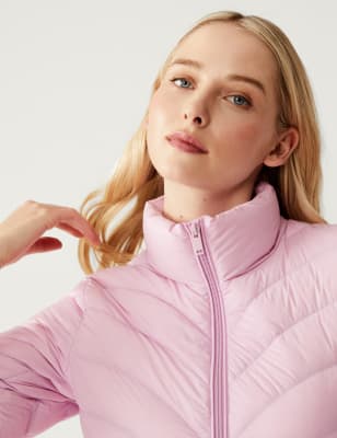 

Womens M&S Collection Feather & Down Packaway Puffer Jacket - Cool Pink, Cool Pink