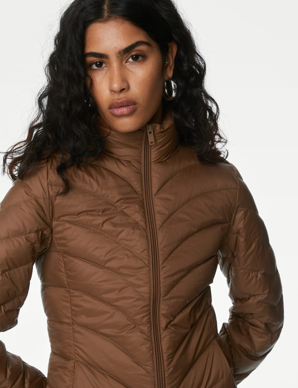 Feather & Down Packaway Puffer Jacket image 5