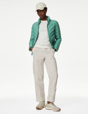 

Womens M&S Collection Leichte Steppjacke mit Daunen und Federn - Dusted Aqua, Dusted Aqua
