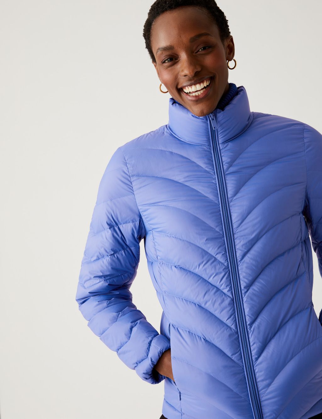 Feather & Down Packaway Puffer Jacket image 6