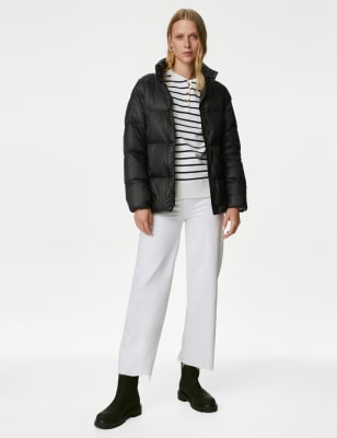 

Womens M&S Collection Feather & Down Padded Puffer Jacket - Black, Black