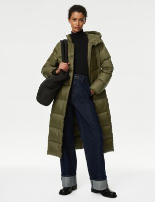 

Womens M&S Collection Feather & Down Stormwear™ Puffer Coat - Khaki, Khaki