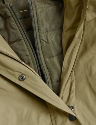 

Womens M&S Collection 3-in-1-Parka mit Kapuze - Beige, Beige