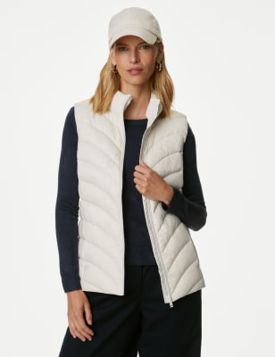 

Womens M&S Collection Feather & Down Packaway Puffer Gilet - Light Natural, Light Natural