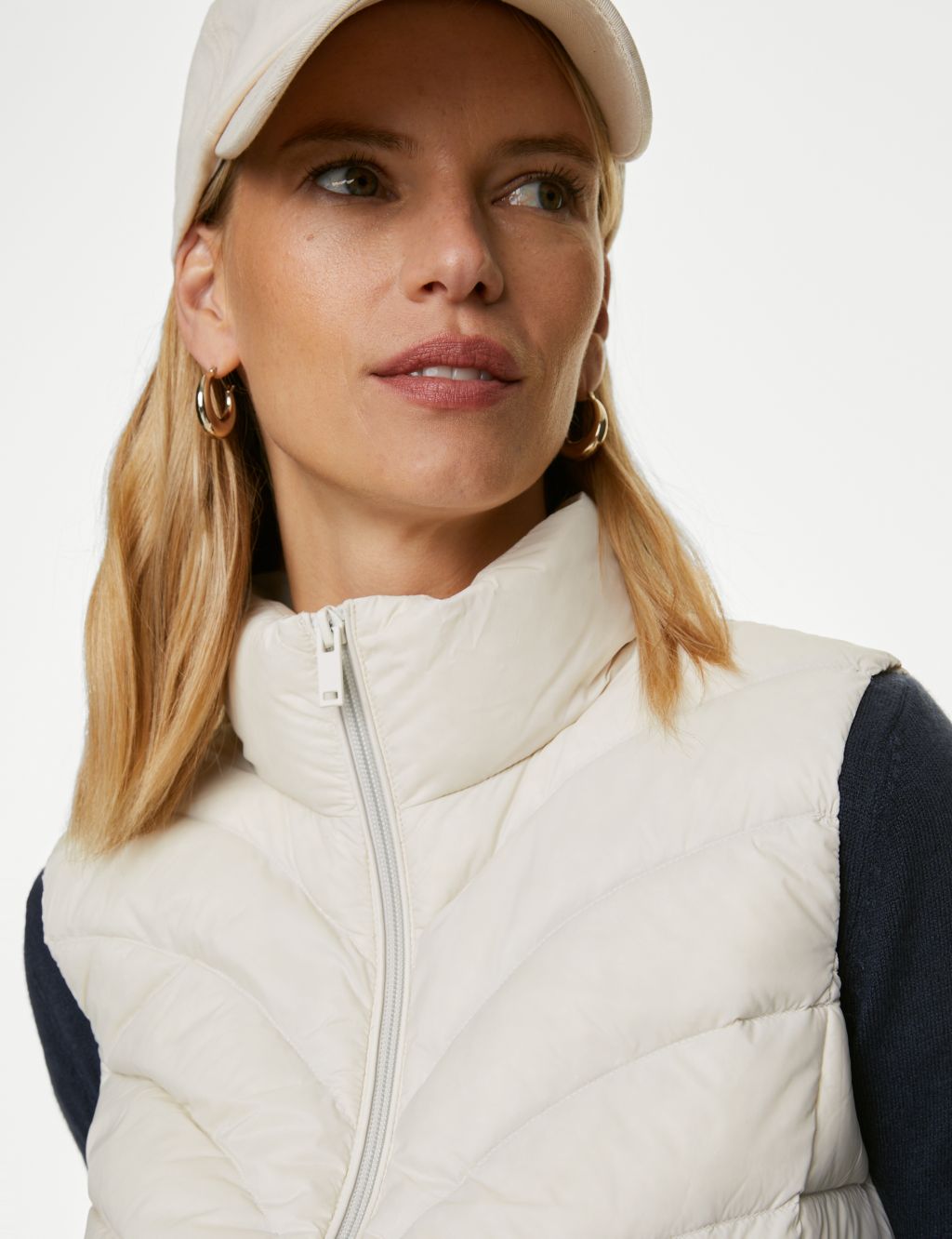 Feather & Down Packaway Puffer Gilet image 4