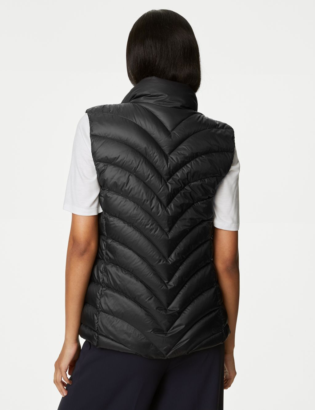 Feather & Down Packaway Puffer Gilet image 5