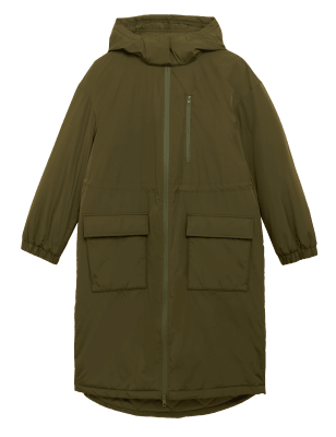 

M&S Collection Parka de corte largo con relleno con capucha Stormwear™Womens - Dark Khaki, Dark Khaki