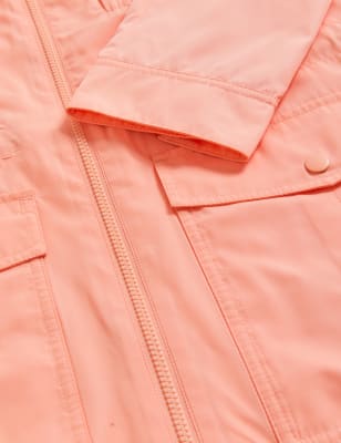 

Womens M&S Collection Stormwear™ Hooded Parka Coat - Peach, Peach