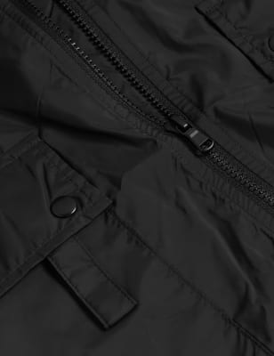 

M&S Collection Chaqueta corta con capucha de guardado fácil recicladaWomens - Black, Black