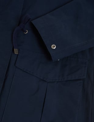 

Womens M&S Collection Utility-Parka mit Kapuze und hohem Baumwollanteil - Navy, Navy