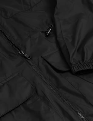 

M&S Collection Impermeable de fácil guardado con capuchaWomens - Black, Black