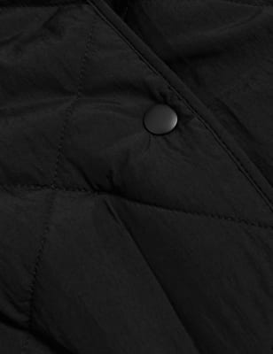 

Womens M&S Collection Strukturierter Steppmantel mit Stormwear™ - Black, Black