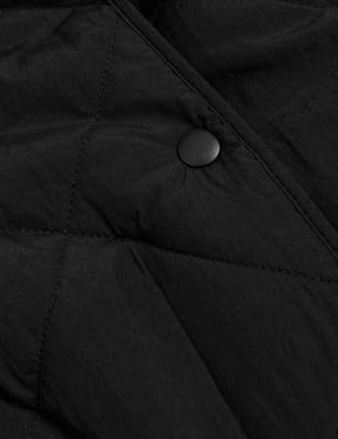 

Womens M&S Collection Stormwear™ Textured Quilted Puffer Coat - Black, Black