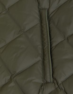 

Womens M&S Collection Feather & Down Quilted Funnel Neck Gilet - Hunter Green, Hunter Green