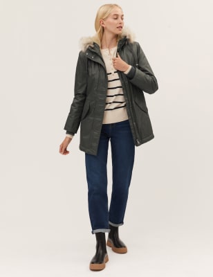 Marks and clearance spencer parka coat