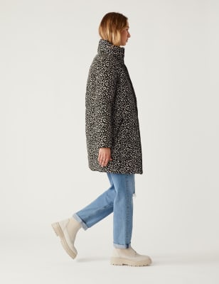 Recycled Thermowarmth™ Animal Print Coat | M&S GH