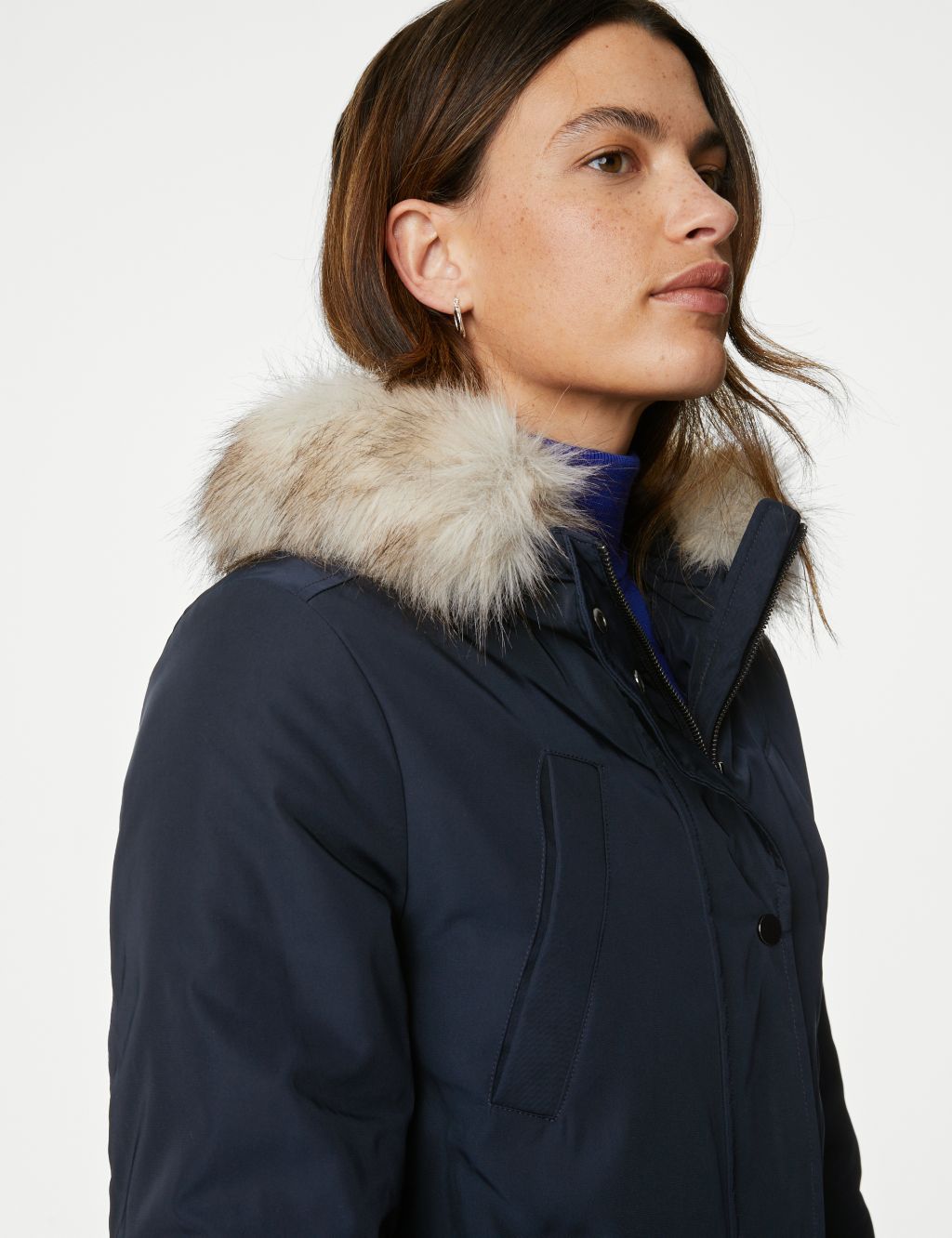 Stormwear™ Textured Hooded Parka Coat image 4