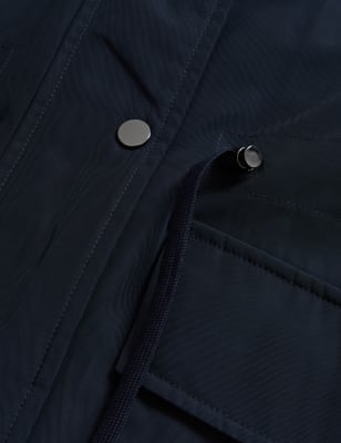 

Womens M&S Collection Stormwear™ Textured Hooded Parka Coat - Midnight Navy, Midnight Navy