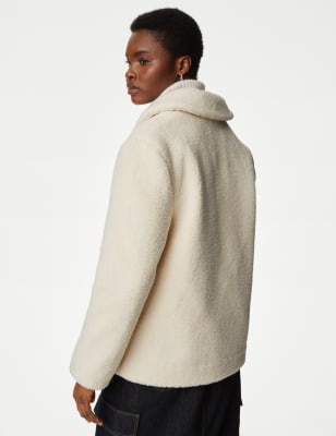 Asos design deals teddy coat