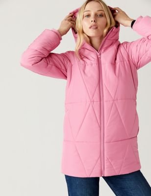 

Womens M&S Collection Recycled Thermowarmth™ Quilted Puffer Coat - Medium Pink, Medium Pink