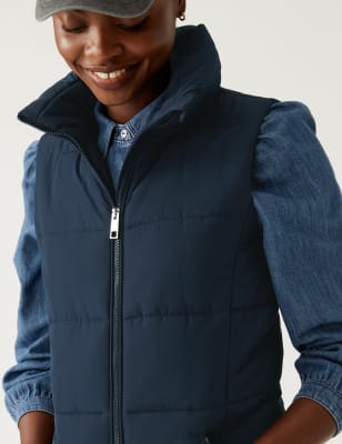 

Womens M&S Collection Recycled Thermowarmth™ Padded Gilet - Navy, Navy