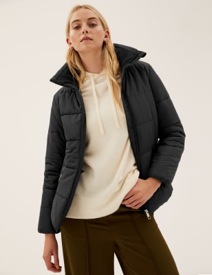 

Womens M&S Collection Jacke mit Stehkragen und Thermowarmth™ aus recyceltem Material - Black, Black