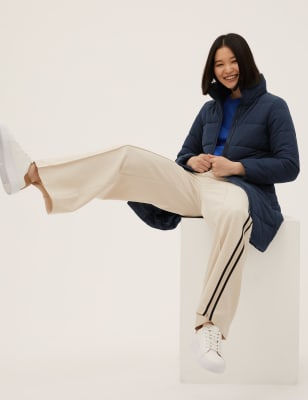 

Womens M&S Collection Recycled Thermowarmth™ Funnel Neck Coat - Navy, Navy