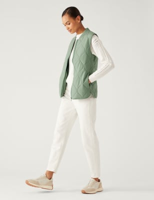 

M&S Collection Chaleco ligero acolchado Thermowarmth™ con material recicladoWomens - Green, Green