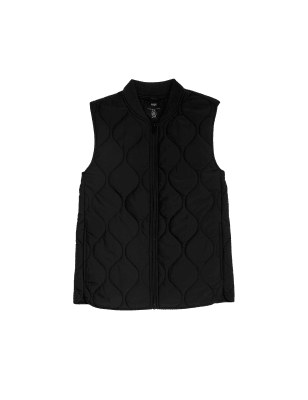 

Womens M&S Collection Recycled Thermowarmth™ Lightweight Quilted Gilet - Black, Black