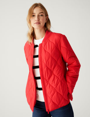 

Womens M&S Collection Recycled Thermowarmth™ Lightweight Quilted Jacket - Flame, Flame