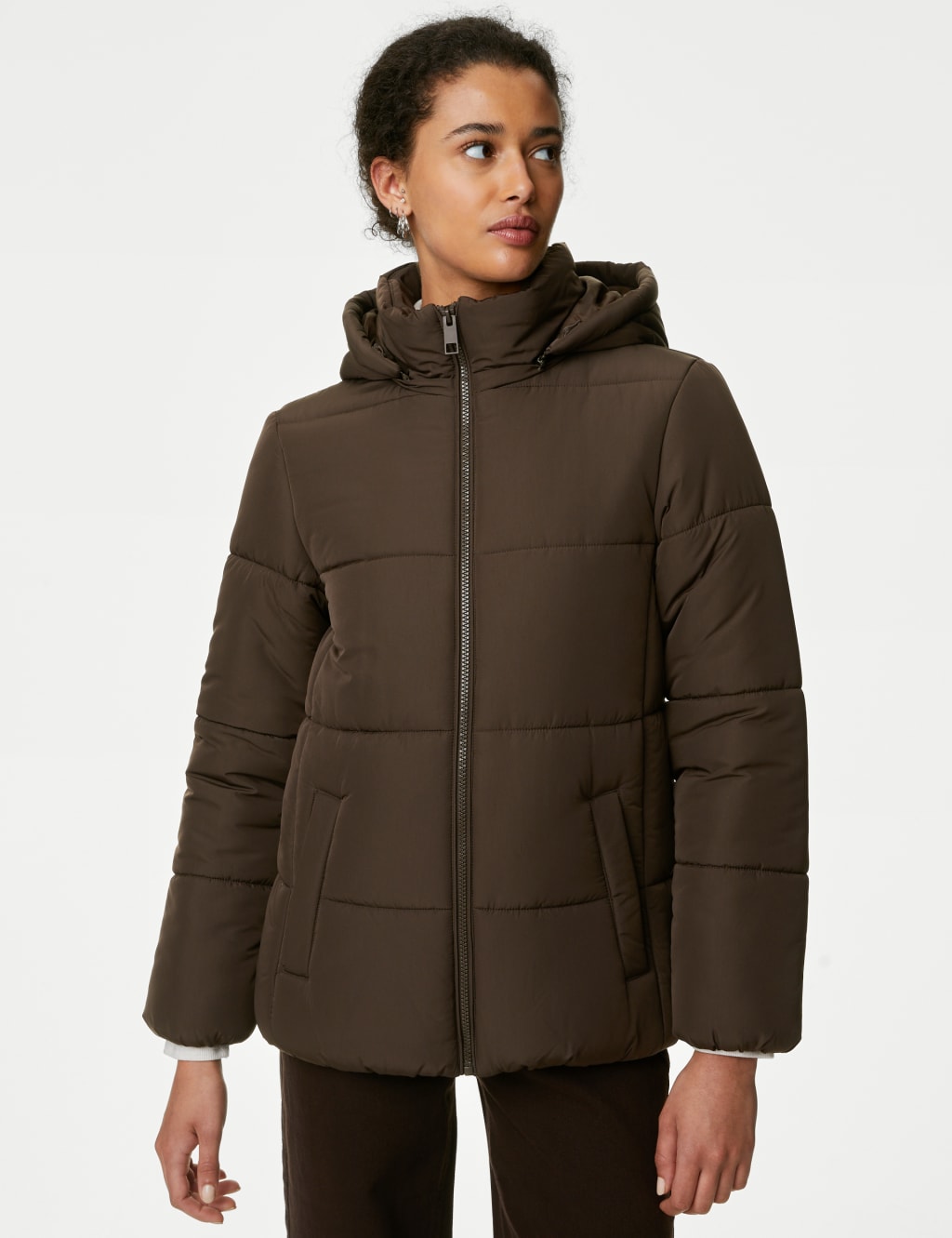 Keep Up With Me Puffer Jacket - Silver