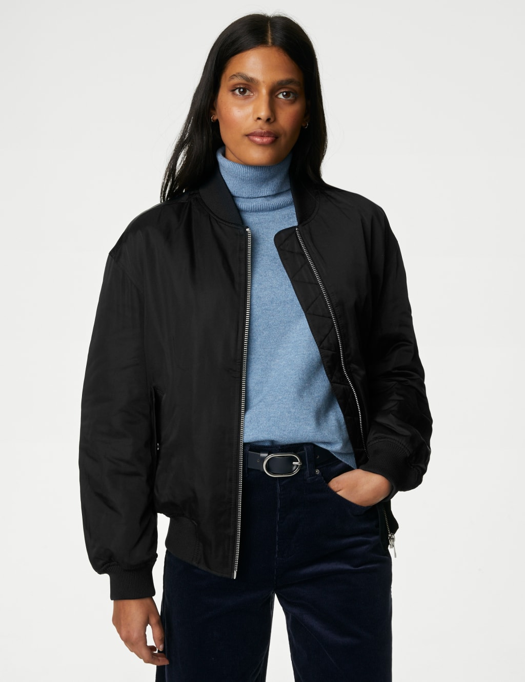 Satin Stormwear™ Padded Bomber Jacket image 3