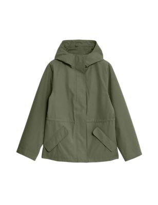 Stormwear™ Hooded Rain Jacket with Cotton