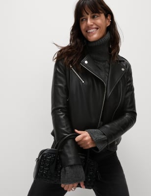 Faux Leather Biker Jacket