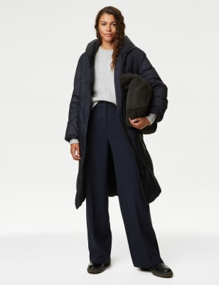 Down store wrap coat