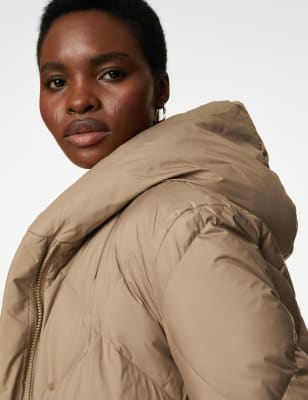 

Womens M&S Collection Feather & Down Stormwear™ Puffer Coat - Spice, Spice