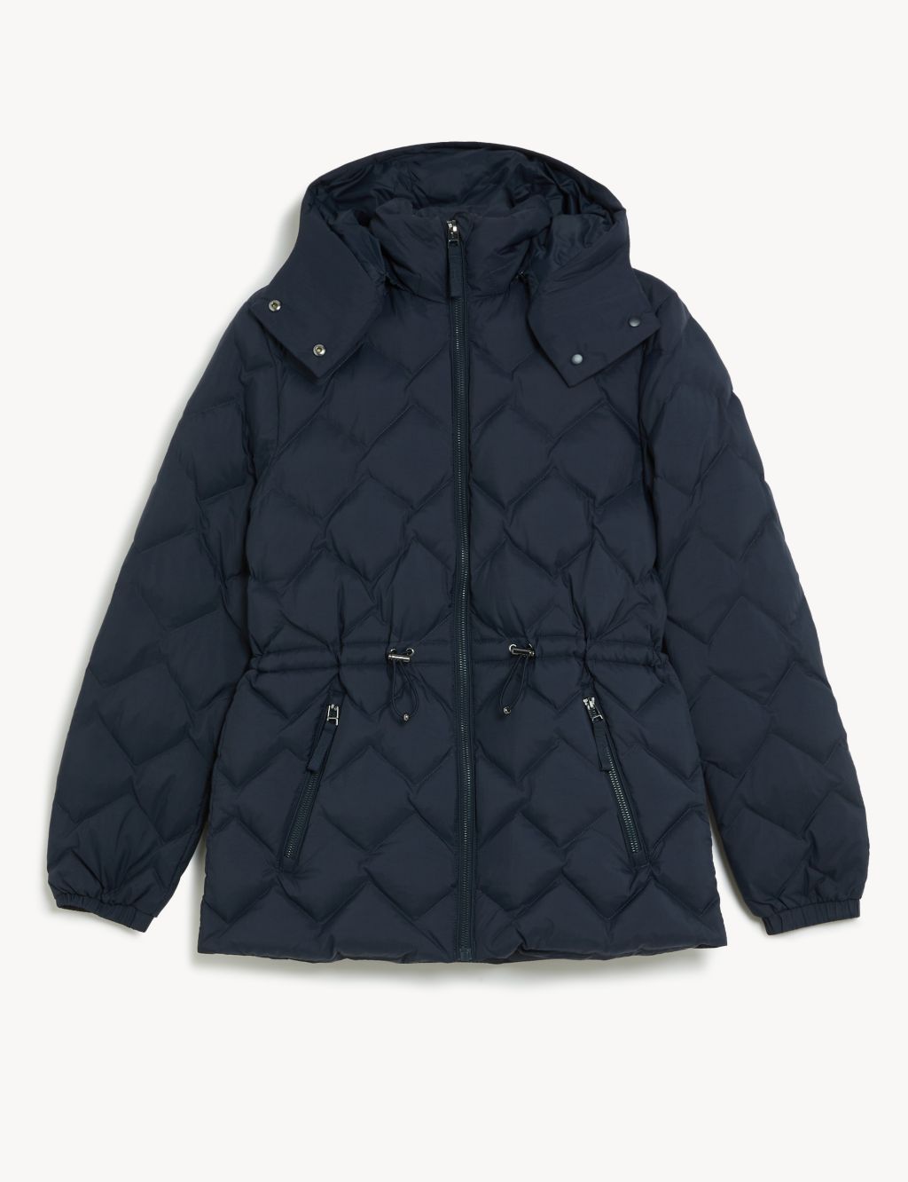 Feather & Down Quilted Hooded Puffer Jacket image 2