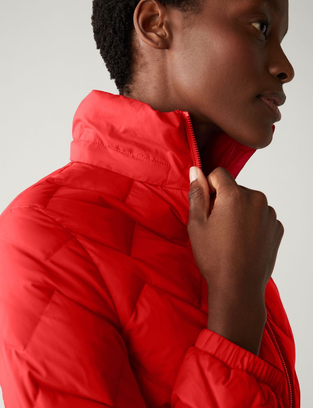 Feather & Down Quilted Hooded Puffer Jacket image 3