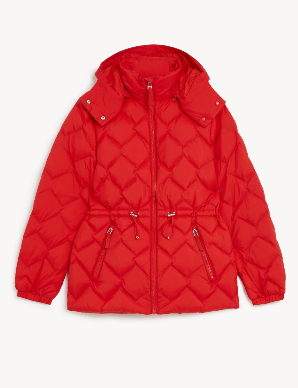 Feather & Down Quilted Hooded Puffer Jacket image 2