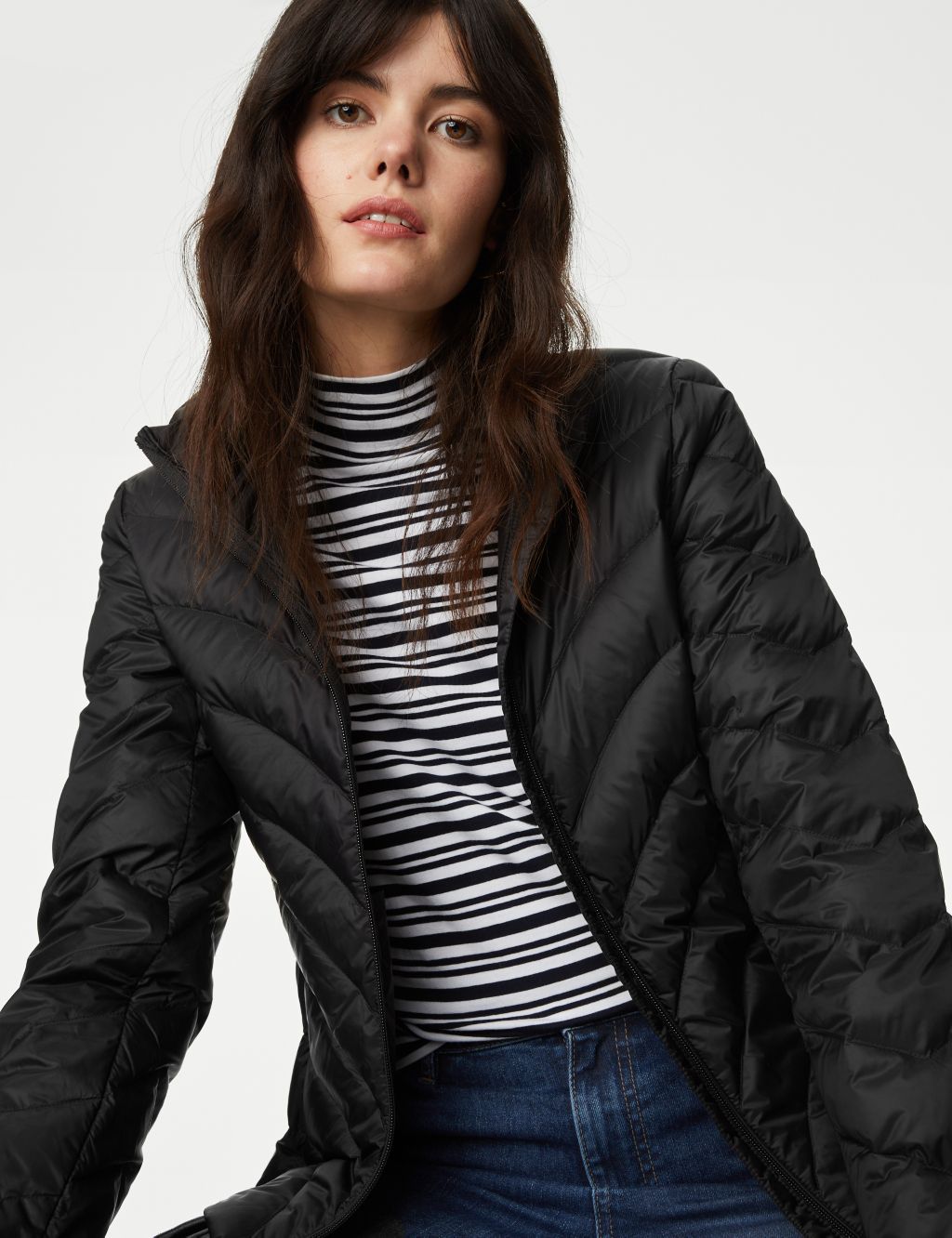 Feather & Down Lightweight Puffer Jacket image 4