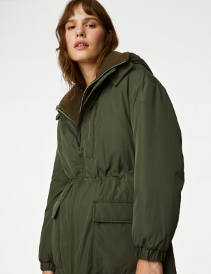 

Womens M&S Collection Stormwear™ Hooded Padded Parka Coat - Hunter Green, Hunter Green