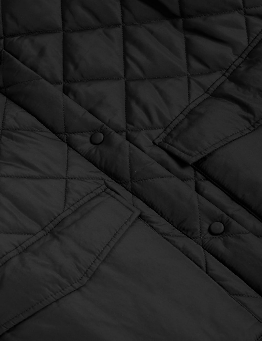 Diamond Quilted Funnel Neck Longline Coat image 7