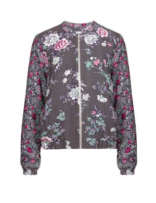 Floral Bomber Jacket | Indigo Collection | M&S