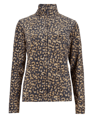 Anti Bobble Animal Print Fleece Jacket | M&S Collection | M&S