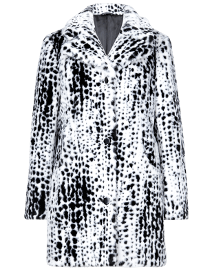 Faux Fur Spotted Coat | M&S Collection | M&S