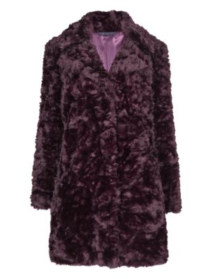 Faux Fur Textured Coat | M&S Collection | M&S