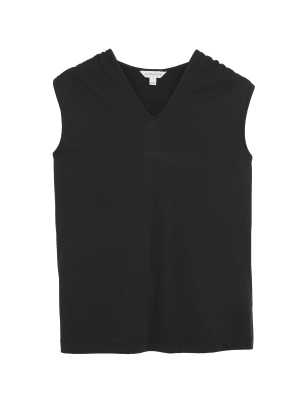

Womens Autograph Modal Rich V-Neck Sleeveless Blouse - Black, Black
