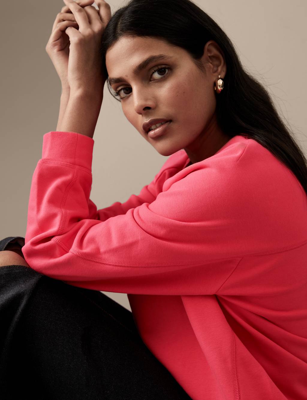 Cotton Rich Long Sleeve Sweatshirt image 3
