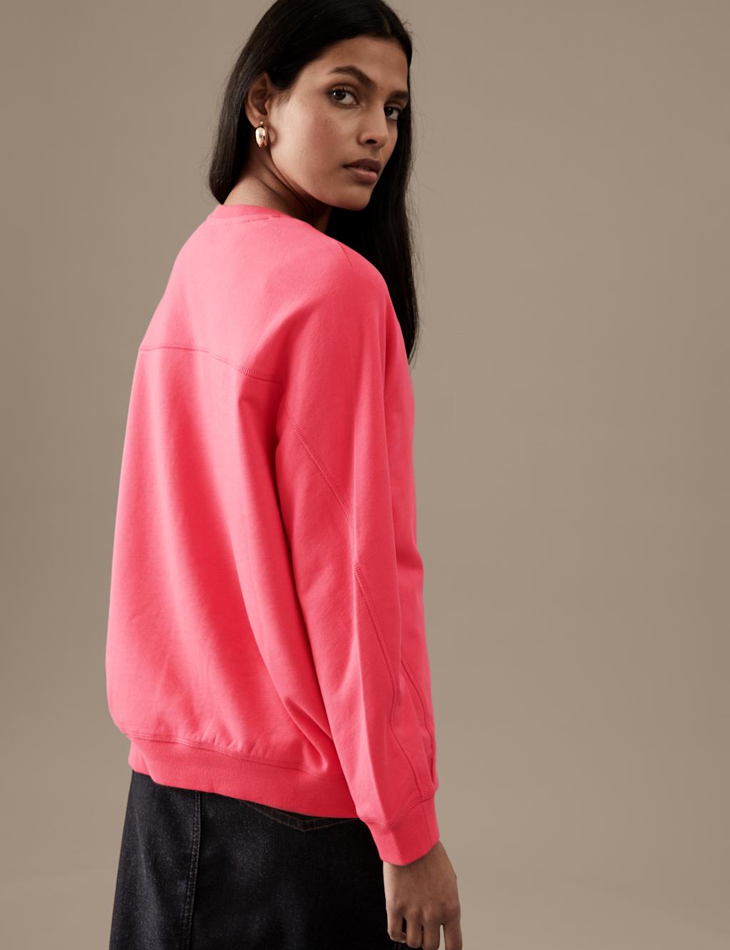Cotton Rich Long Sleeve Sweatshirt image 4